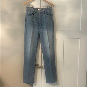 Re/Done Light Blue Straight Leg Jeans